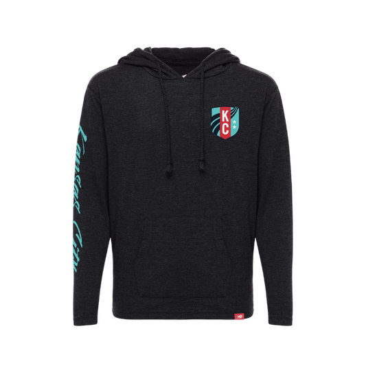 KC Current Youth Sportiqe Lil Rowan Black Crest Hoodie