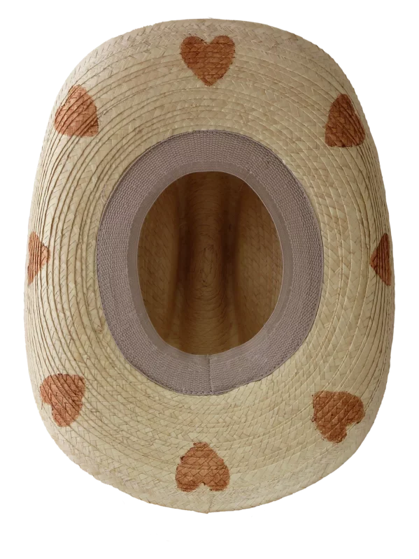 Kid's Cattleman Hat - Brown Hearts