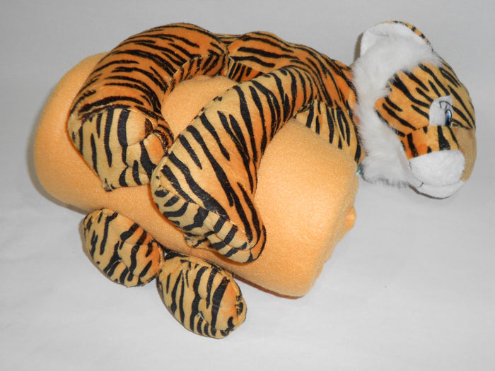 Kids Cuddly Friends PLUSH TIGER ANIMAL Toy w/50x60 Orange THROW BLANKET