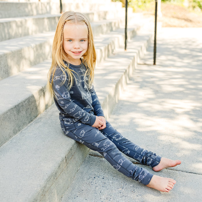 Kids Merino Wool Base Layer, Leggings, Farm