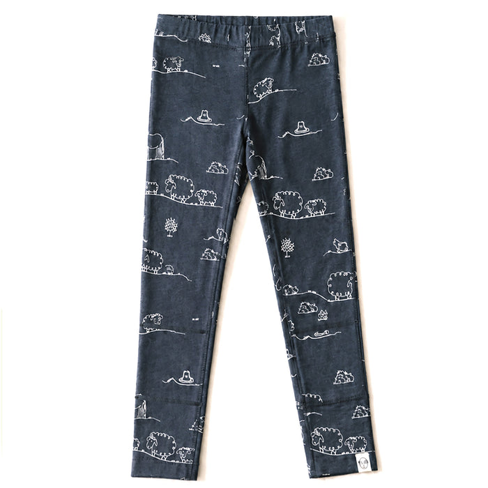 Kids Merino Wool Base Layer, Leggings, Farm