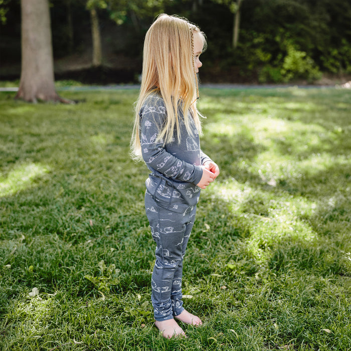 Kids Merino Wool Base Layer, Leggings, Farm