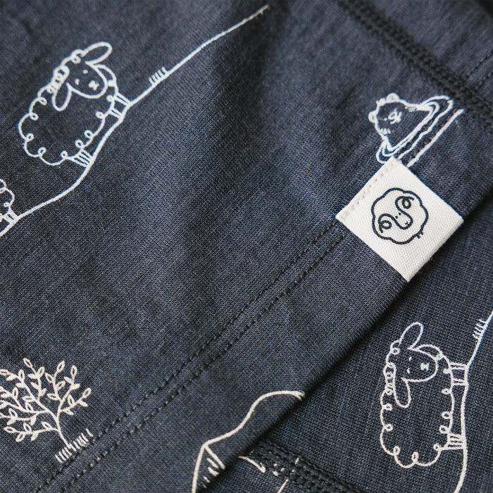 Kids Merino Wool Base Layer, Leggings, Farm
