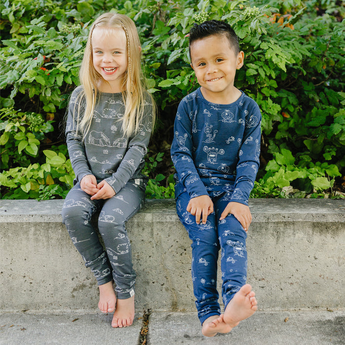 Kids Merino Wool Base Layer, Leggings, Farm