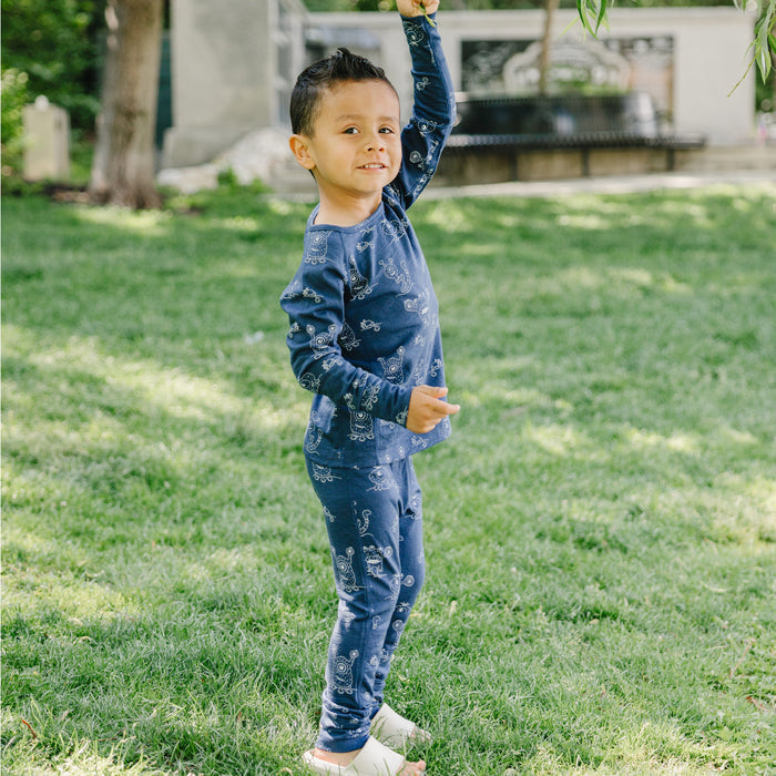 Kids Merino Wool Base Layer, Leggings, Monster