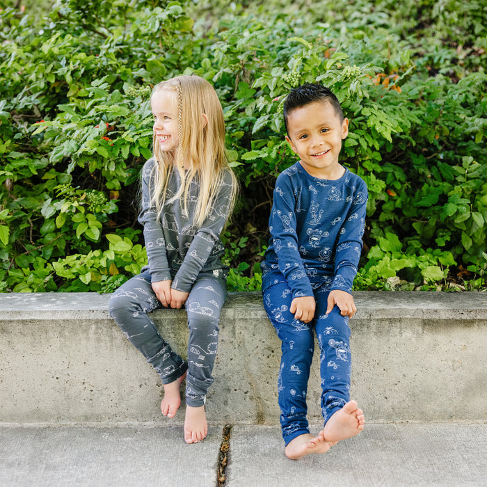 Kids Merino Wool Base Layer, Leggings, Monster