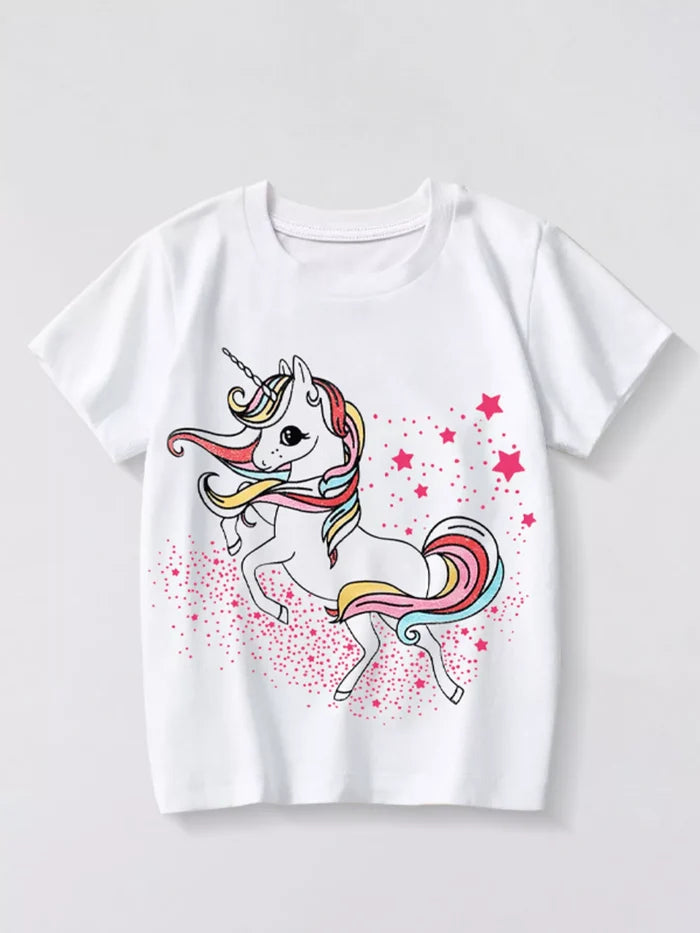 cotton unicorn kids tee product view 10, showing the visible design and option details for confident product selection today.