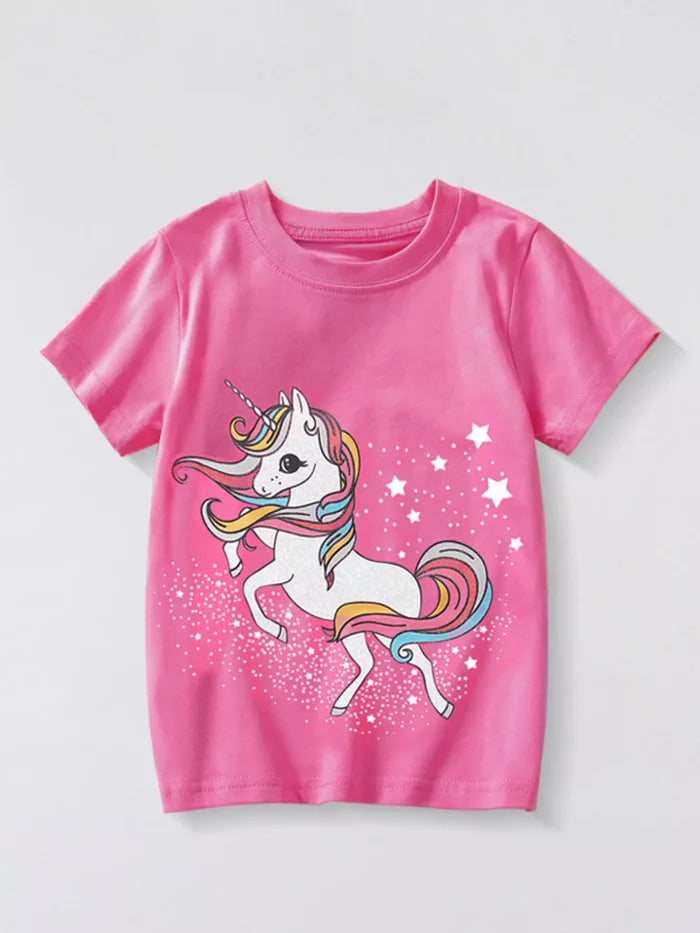 cotton unicorn kids tee product view 5, showing the visible design and option details for clear product comparison in detail.