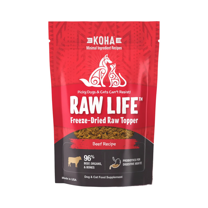 Koha Raw Life Topper Dog-Beef Freeze Dried Dog & Cat Food