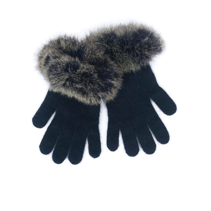 Koru - Merino & Possum Fur Trimmed Gloves