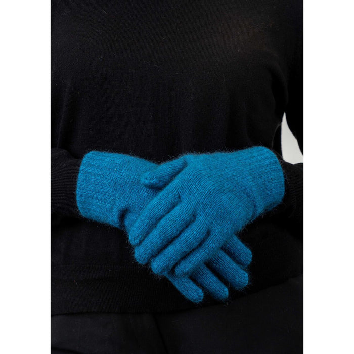 Koru - Merino & Possum Plain Gloves (KO48)Pacific