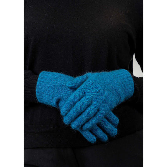 Koru - Merino & Possum Plain Gloves (KO48)Pacific