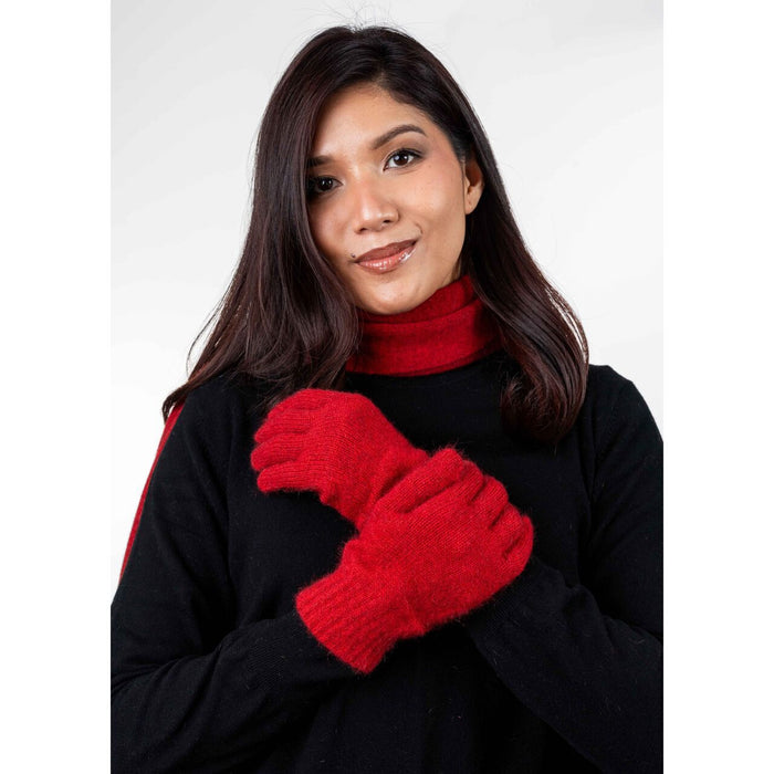 Koru - Merino & Possum Plain Gloves (KO48)Rata