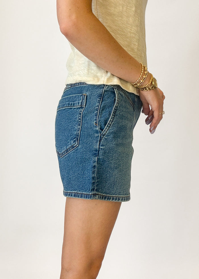 Kut From the Kloth Hailey High Rise Short - Shine w/ Med