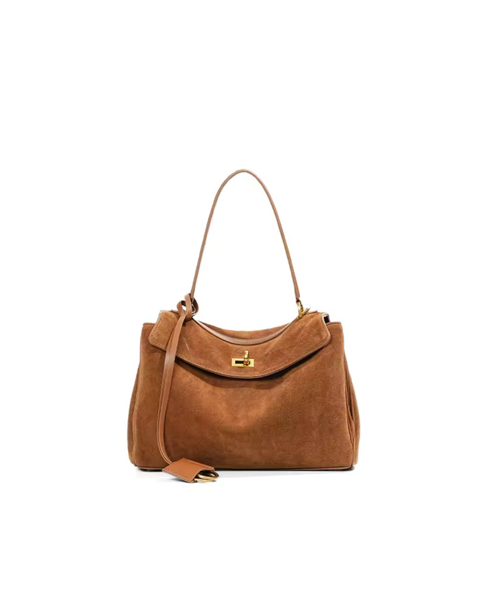 La Dame Sac - Suede Flap Bag