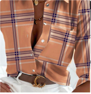 Khaki plaid / S