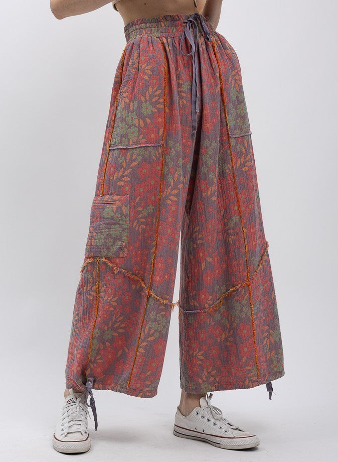 LAVENDER FLORAL PANTS