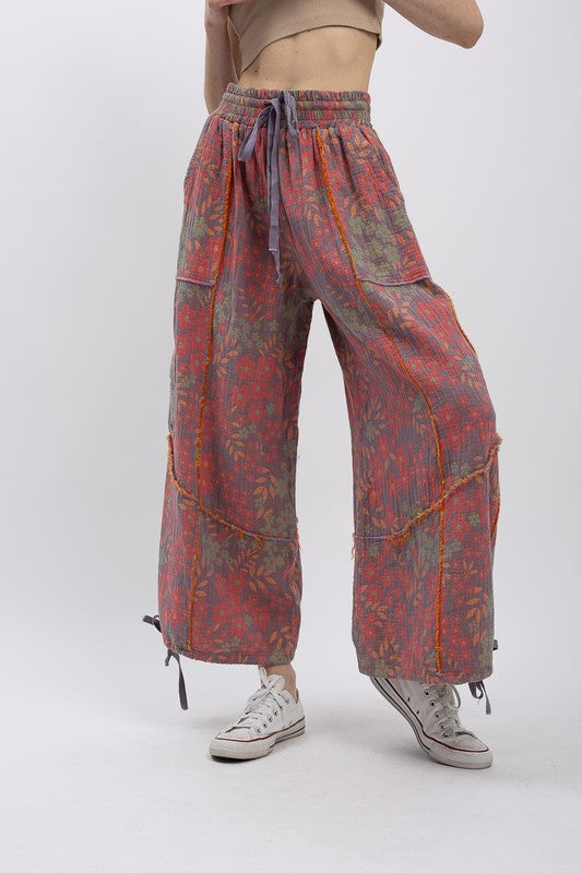 LAVENDER FLORAL PANTS