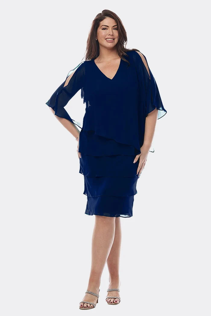 Layla Jones Layered Chiffon Dress (3 colours)