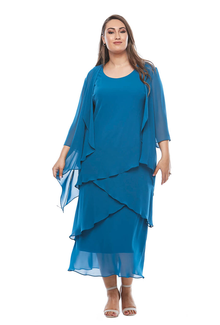 Layla Jones Layered Chiffon Dress