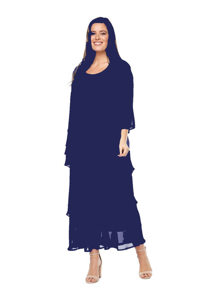 Layla Jones Layered Chiffon Dress