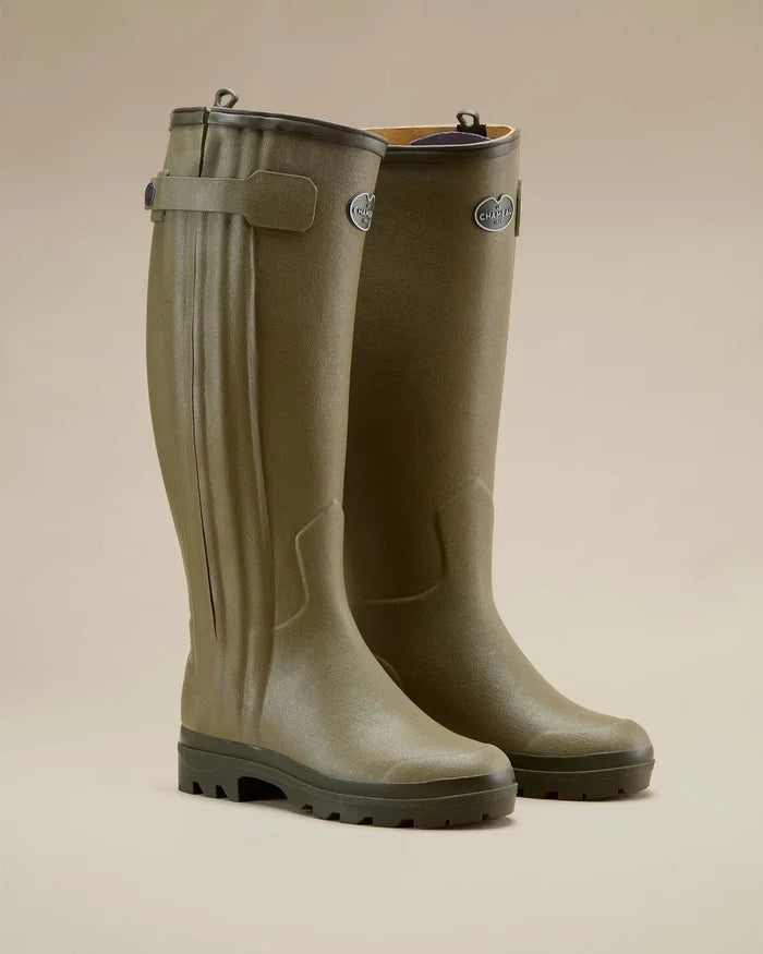 Le Chameau Women's Chasseur Leather Lined Wellington Boot