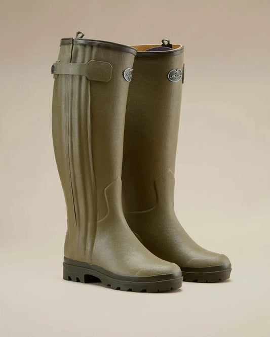 Le Chameau Women's Chasseur Leather Lined Wellington Boot