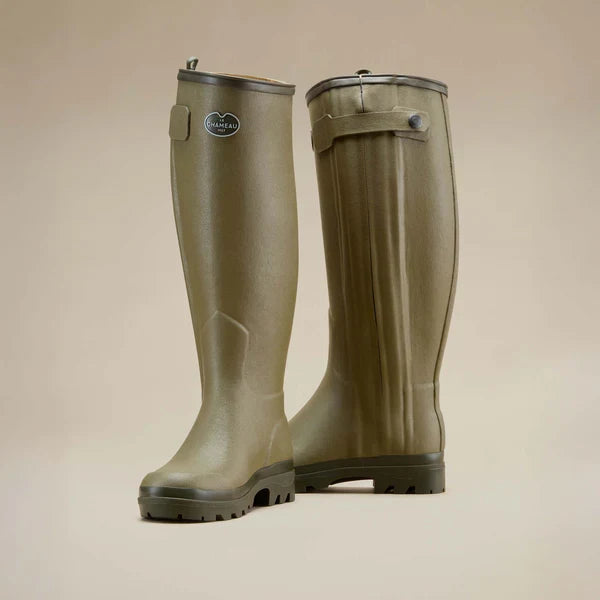 Le Chameau Women's Chasseur Leather Lined Wellington Boot