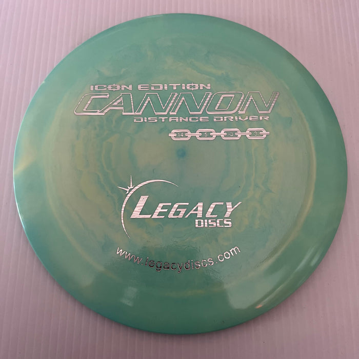 Swirly Green & Yellow/Silver Wood Finish Stamp/174g