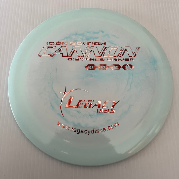 Swirly Light Blue/Orange Smoke Stamp/175g