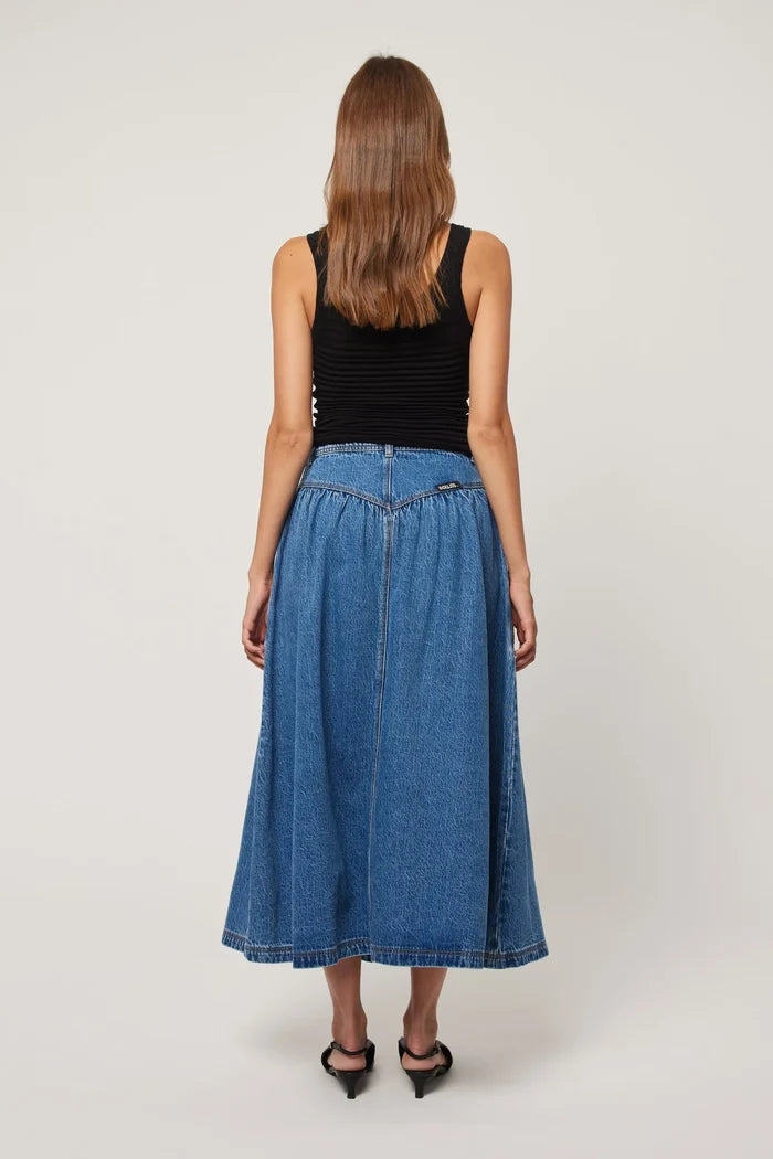 Leonie Skirt in River Blue