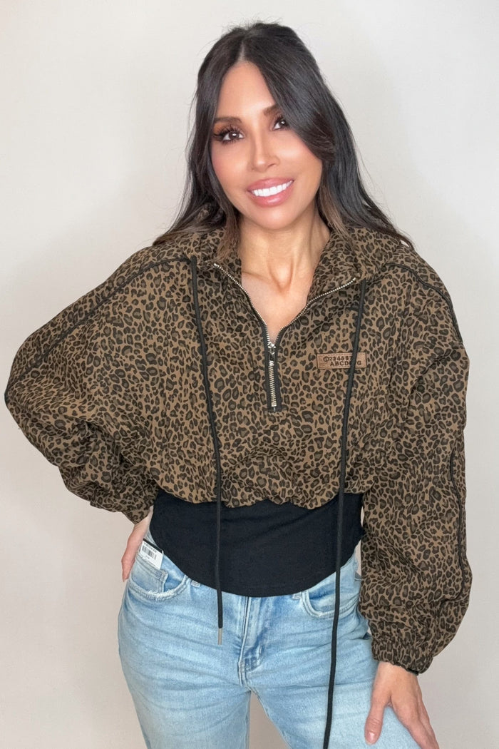 Style the Leopard Print Hoodie exclusively at Born To Glam
