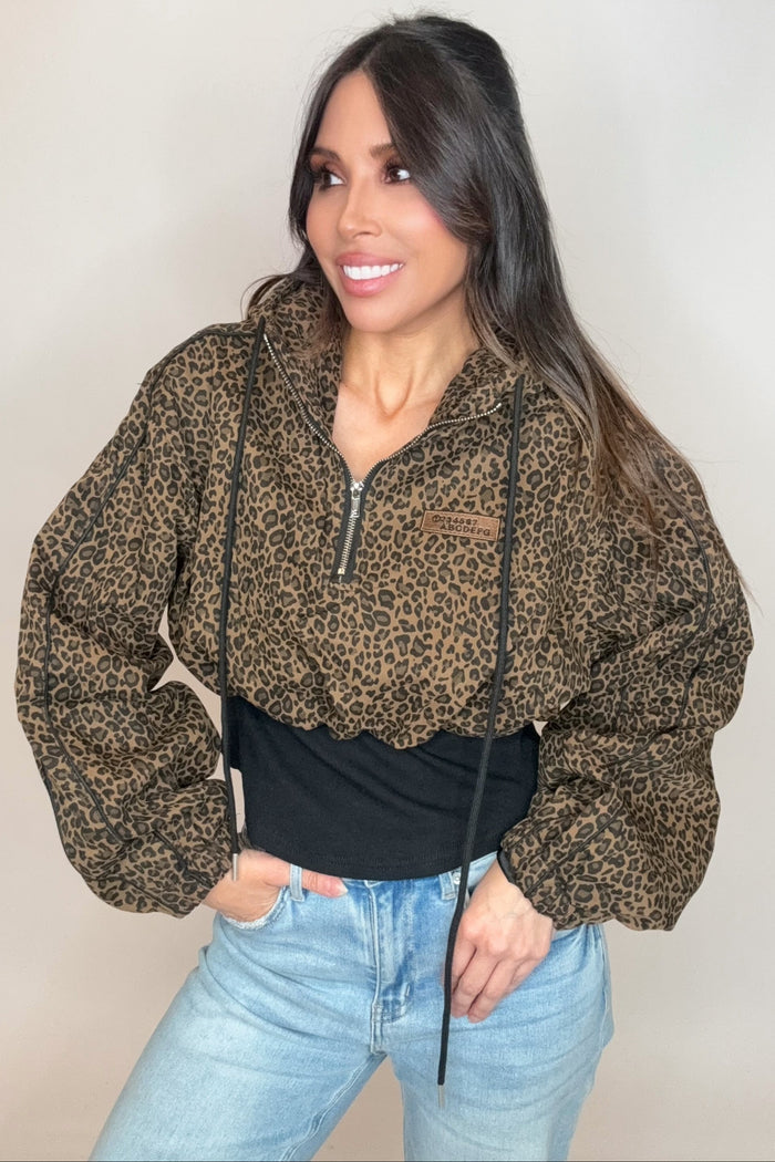 Style the Leopard Print Hoodie exclusively at Born To Glam