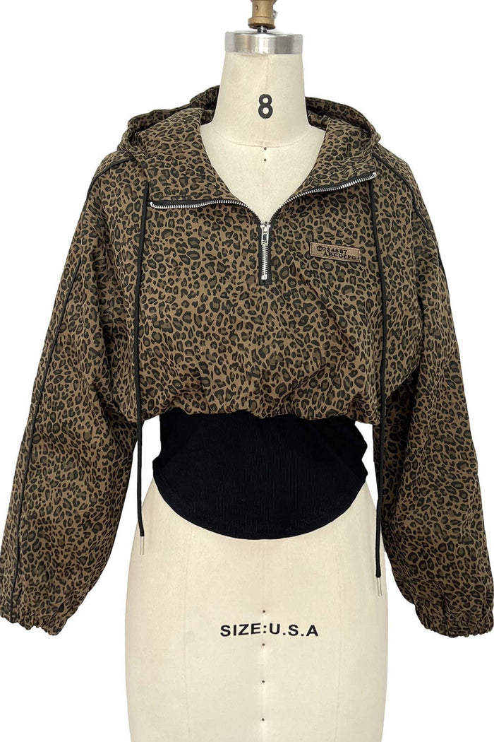 Style the Leopard Print Hoodie exclusively at Born To Glam