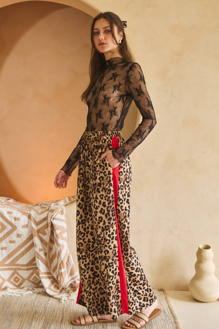 Style the Leopard Printed Pants exclusively at Born To Glam