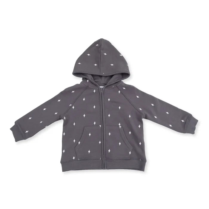 Lightning Bolt French Terry - Zip Hoodie