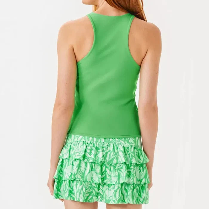 Lilly Pulitzer Adelia Reversibe Tank - Fauna Green/White