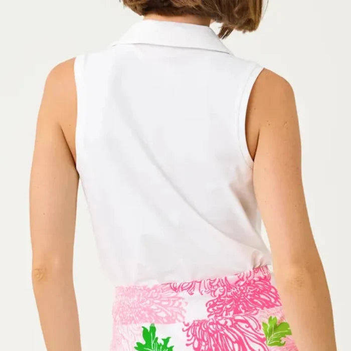 Lilly Pulitzer Frida S/L Bow Polo - White