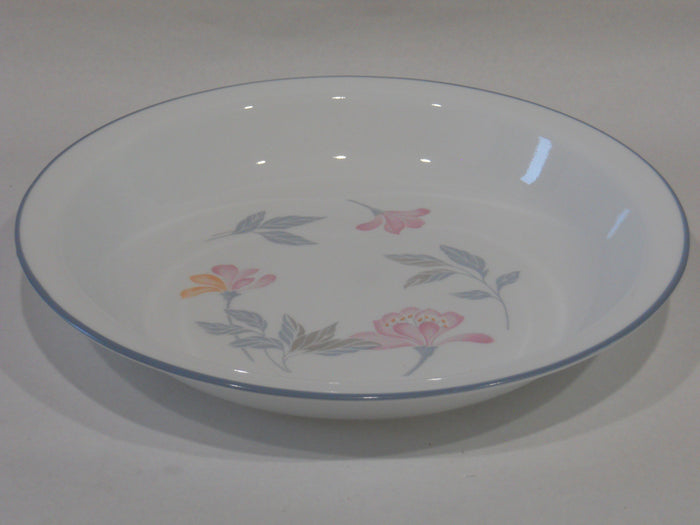*LKNW CORELLE Impressions PINK TRIO 10 1/4" PIE PLATE Deep Dish Pastel Floral