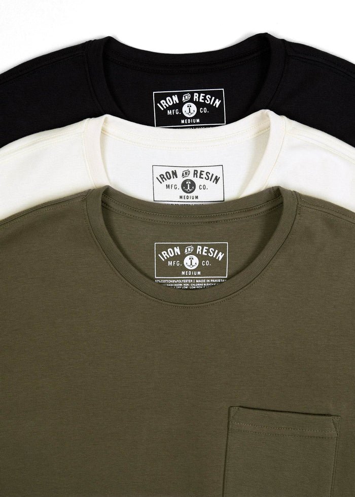 Logan Pocket Tee - Iron & Resin