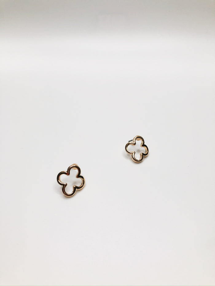 Lori Stud Earrings - gold and silver