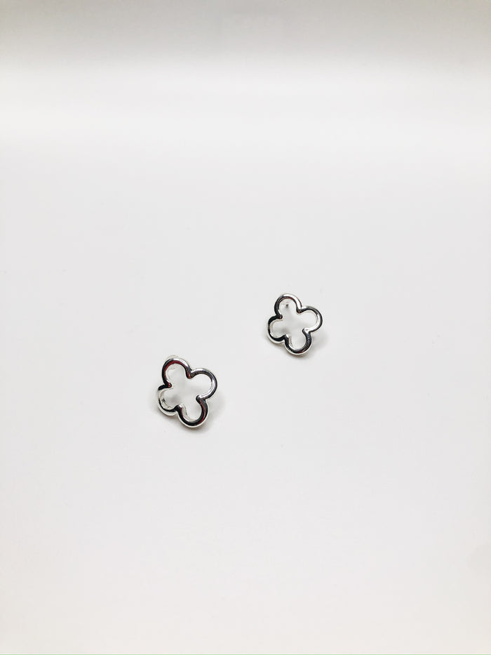 Lori Stud Earrings - gold and silver