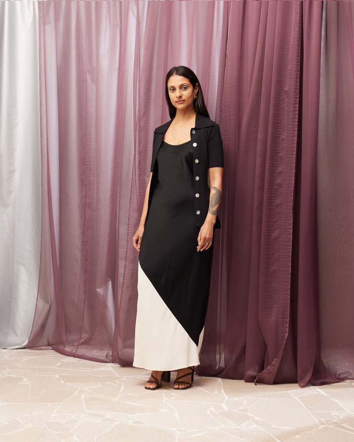 LOTTIE SHORT SLEEVE CARDIGAN BLACK