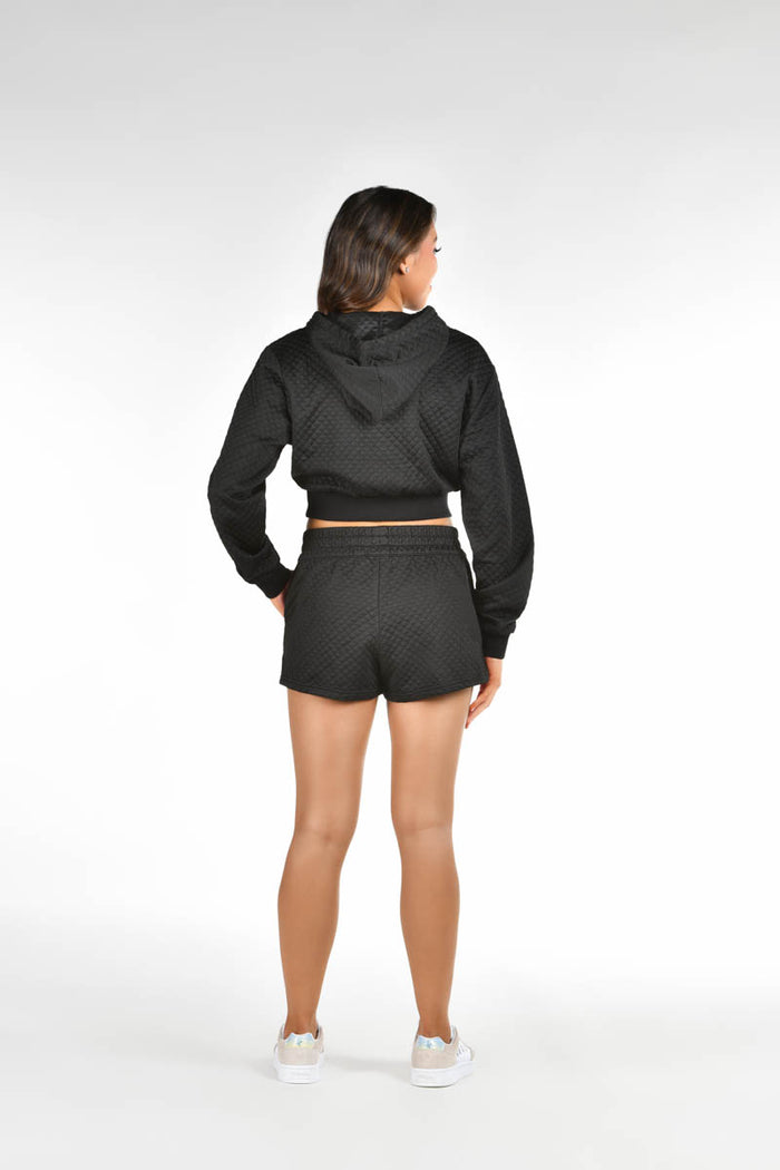 Lucy Quilted Shorts in Black