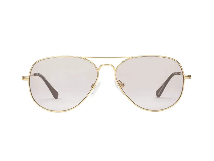Mabuhay Reading Glasses - Matte Gold Charcoal