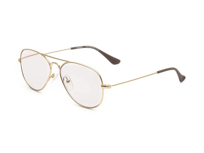 Mabuhay Reading Glasses - Matte Gold Charcoal