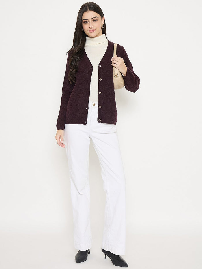 Madame Cable Knit Brown Cardigan