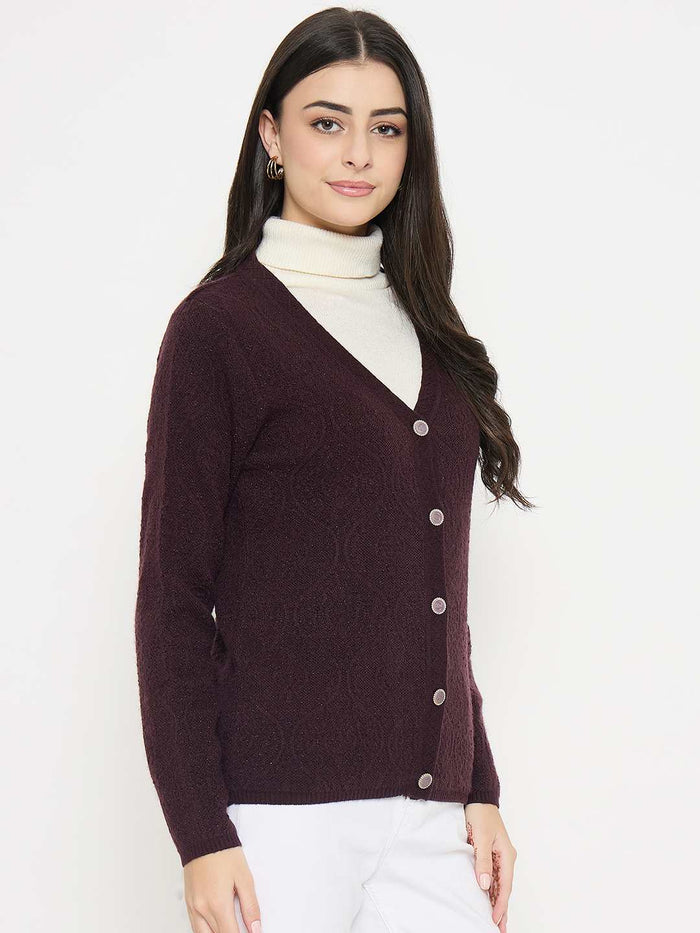 Madame Cable Knit Brown Cardigan
