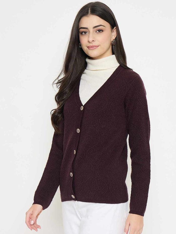 Madame Cable Knit Brown Cardigan