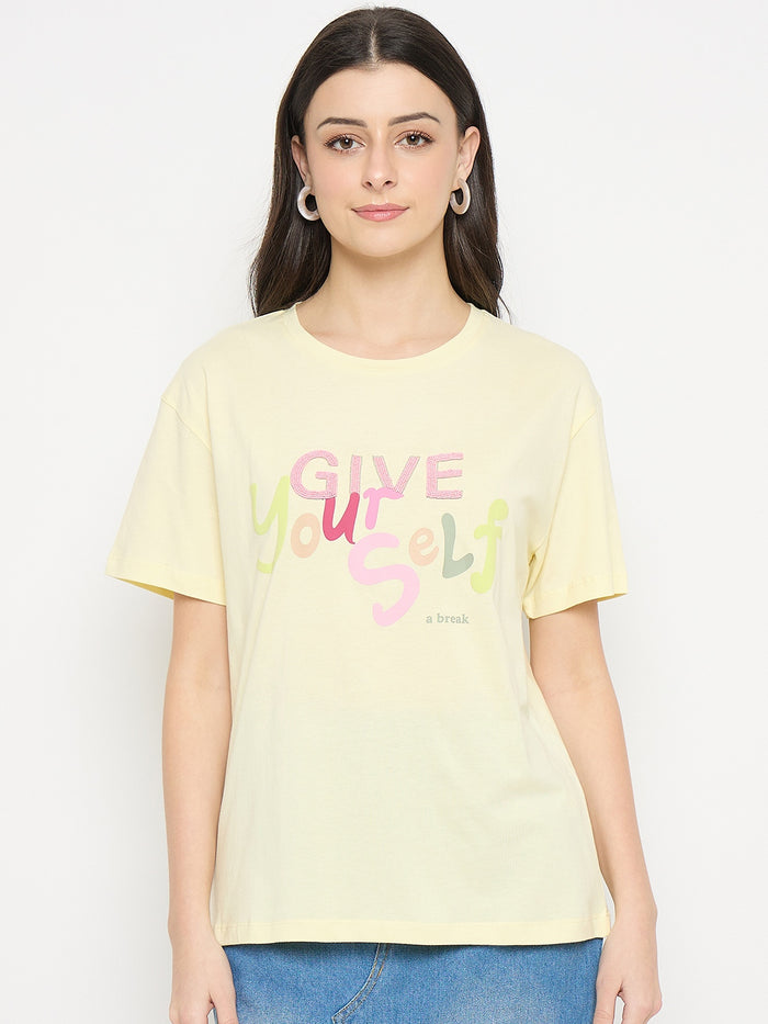 Madame Lemon Cotton Printed T-Shirt